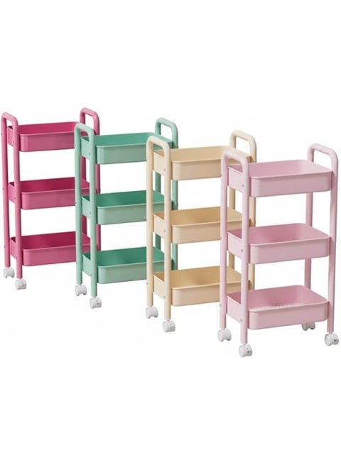 استاند تربو معدن 3 دور بقوائم معدن – منظم عملي للمطبخ والحمام – تصميم قوي لتوفير المساحة وتنظيم الأغراض AR